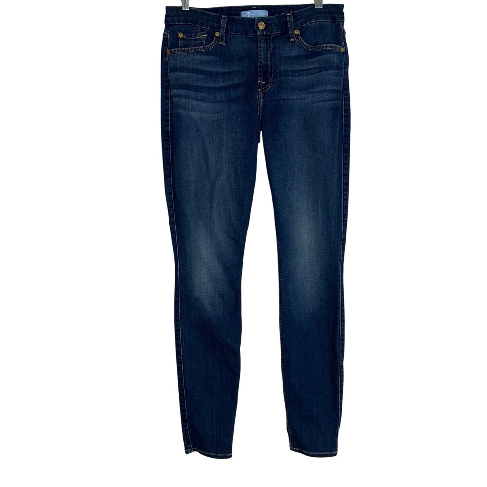 7 For All Mankind b(air) The Skinny Jeans Dark Wash Indigo Womens 30